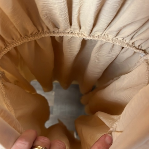 Venti 6 Dress Italian Mini Pale Pink L Deep V-Neck cap sleeve event wedding date - Picture 7 of 9